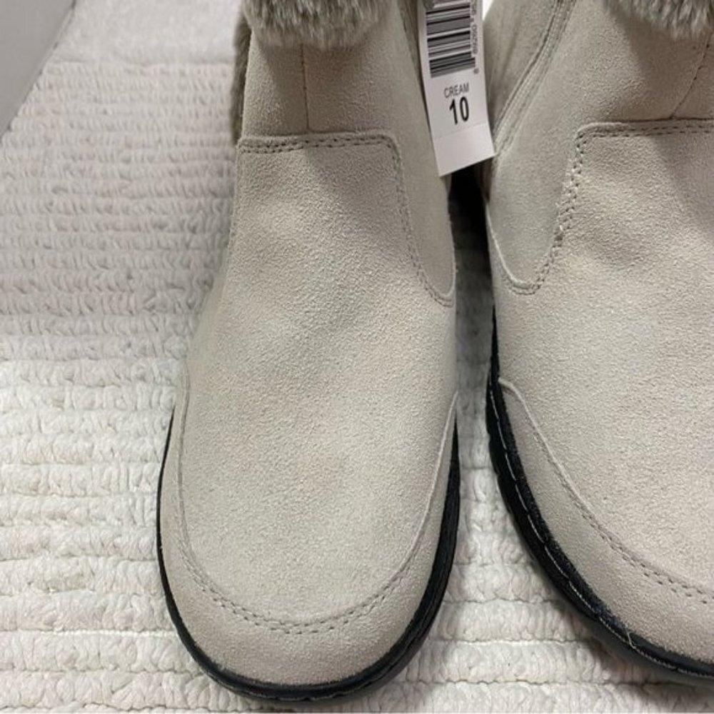 KHOMBU Winter Boots Ankle Booties Size 10 M Women’s‎ Color Cream - Picture 4 of 9